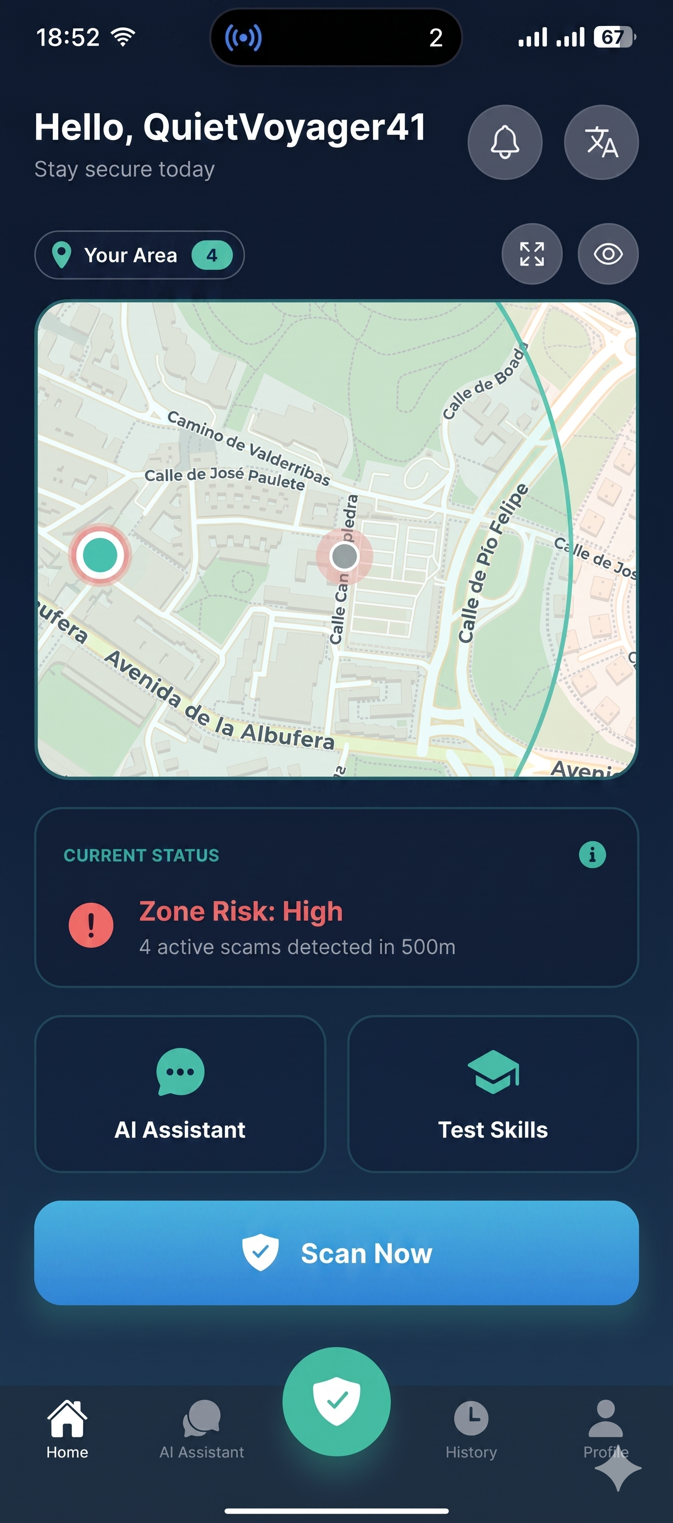 Nawi app screenshot